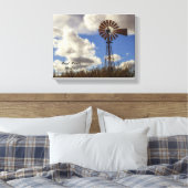 Schilderachtig Rijk Rand Windmill Stretched Canvas (Insitu (Slaapkamer))
