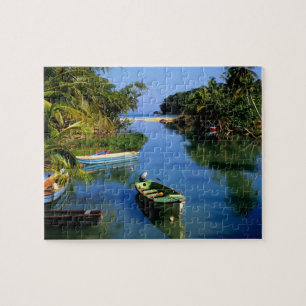 Schilderachtig rivier nabij Ocho Rios in Jamaica Legpuzzel