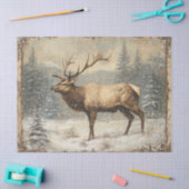 Schilderachtig rustieke decoupage Tissuepapier (Craft)