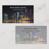 Schilderachtig Singapore Skyline Visitekaartje (Voorkant / Achterkant)