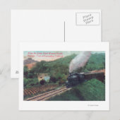 Schilderachtig spoorroute Noordwestelijke Stille O Briefkaart (Voorkant / Achterkant)