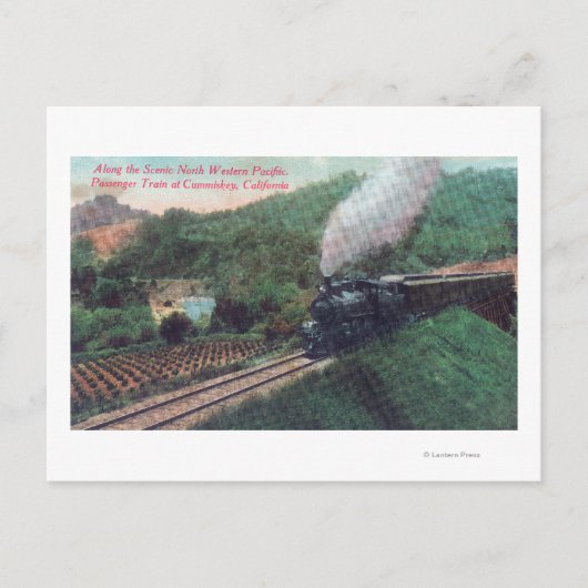 Schilderachtig spoorroute Noordwestelijke Stille O Briefkaart (Voorkant)