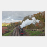 Schilderachtig sticker van de stoomtrein