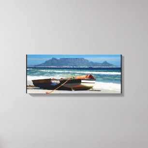Schilderachtig strand in Kaapstad Canvas Afdruk