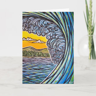 Schilderachtig Surf blanco Wenskaart Kaart