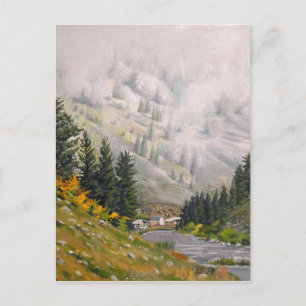Schilderachtig Taylor River Colorado Painting Briefkaart