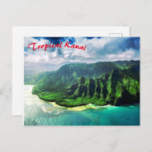 Schilderachtig Tropisch eiland Hawaii Briefkaart (Voorkant / Achterkant)