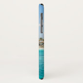 Schilderachtig Tropisch strand met Thatched Huts F Case-Mate iPhone Case (Achterkant/links)