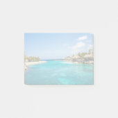 Schilderachtig Tropisch strand met Thatched Huts F Post-it® Notes (Voorkant)