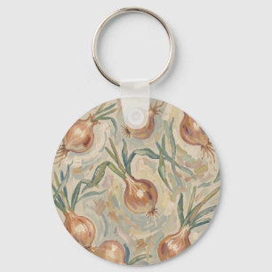 Schilderachtig Ui Patroon Impressionistische Kunst Sleutelhanger
