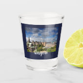 Schilderachtig Uitzicht Glasgow City Shot Glas (Voorkant)