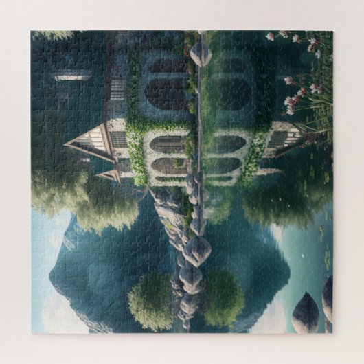 Schilderachtig Uitzicht Lakeside Jigzaag Puzzle Legpuzzel (Verticaal)