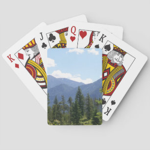 Schilderachtig Uitzicht Montana Forest en Mountain Pokerkaarten