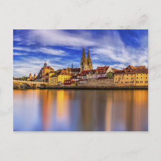 Schilderachtig Uitzicht Regensburg Briefkaart