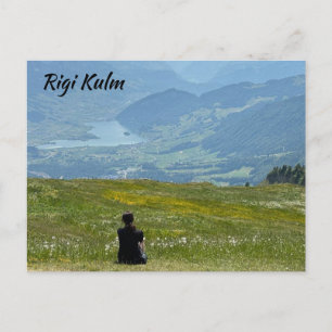 Schilderachtig Uitzicht Rigi Kulm Zwitserland Briefkaart