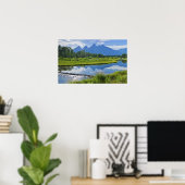 Schilderachtig Uitzicht van de bergen Poster (Thuiskantoor)