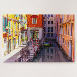 Schilderachtig uitzicht van een kanaal, Venetië, I Legpuzzel