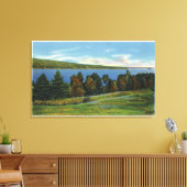 Schilderachtig Uitzicht van het Cobbosseecontenmee Canvas Afdruk (Insitu (Woonkamer))