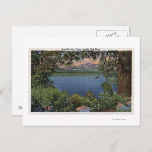 Schilderachtig Uitzicht van het meer Briefkaart (Voorkant / Achterkant)