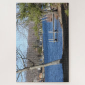 Schilderachtig Uitzicht van het meer in Connecticu Legpuzzel (Verticaal)