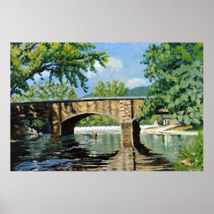 Schilderachtig Uitzicht van Missouri Trout Stream Poster