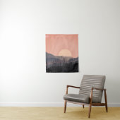 Schilderachtig uitzicht van zonsondergang in een v wandkleed (In situ)