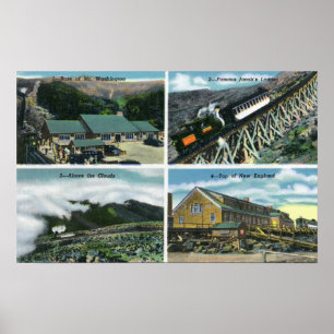 Schilderachtig Uitzichten van de reis naar de top Poster