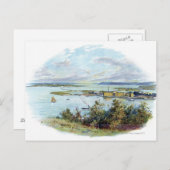 Schilderachtig vignet van Queenstown en Cobh, Ierl Briefkaart (Voorkant / Achterkant)