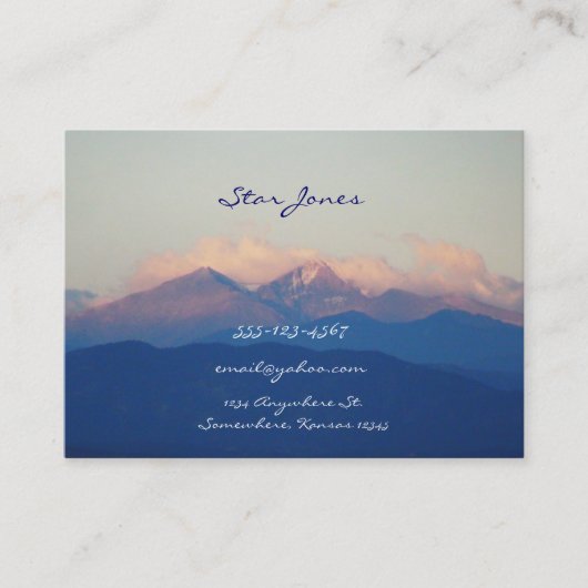 SCHILDERACHTIG VISITEKAARTJE (Voorkant)