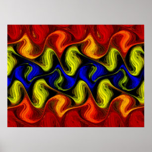 Schilderachtig Vuur Abstract Poster