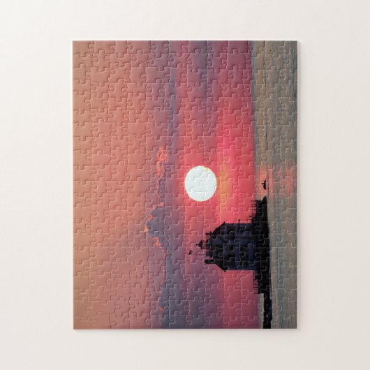 Schilderachtig vuurtoren legpuzzel (Verticaal)