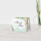 Schilderachtig Waterverf Meer Dank u Bedankkaart (Voorkant)