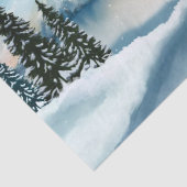 Schilderachtig Waterverf winterWonderland Tissuepapier (Detail)