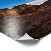 Schilderachtig weg foto afdruk (Hoek)