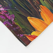 Schilderachtig wilde bloemen en bergen Fine Art Fleece Deken (Hoek)