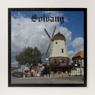 Schilderachtig Windmill Danish Town of Solvang Cal Legpuzzel