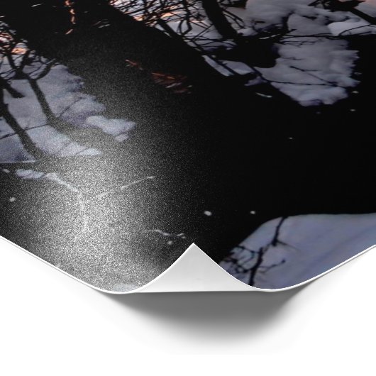 schilderachtig winterlandschap poster (Hoek)