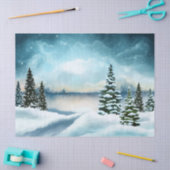 schilderachtig wintertissuepapier tissuepapier (Craft)