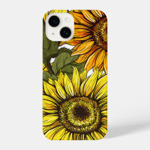  Schilderachtig Zonnebloem iPhone 14, 15 Stoere Ho iPhone 14 Hoesje