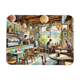 Schilderachtige artistieke coffeeshop in Austin, T Magneet