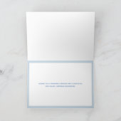 Schilderachtige badplaats gepersonaliseerde verjaa bedankkaart (Binnen)