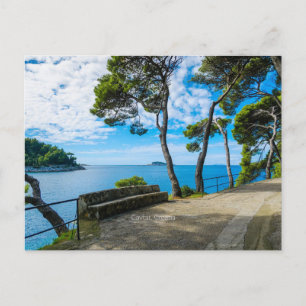 Schilderachtige foto van Cavtat, Kroatië, Briefkaart