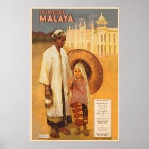 Schilderachtige Malaya Maleisië Kuala Lumpur Vinta Poster