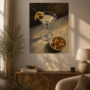 Schilderachtige Martini Cocktail Poster