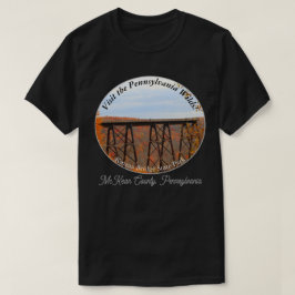 Schilderachtige PA Wilds Souvenir Kinzua Bridge DK T-shirt