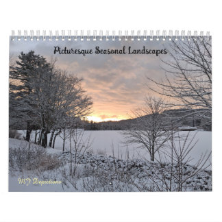 Schilderachtige Seizoenslandschappen Kalender