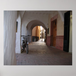 schilderachtige steegje poster