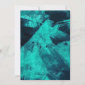 Schilderachtige Waterverf Moody bruiloft uitnodigi Kaart (Achterkant)