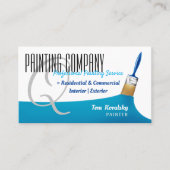 Schilderbedrijf | Professioneel blauw Visitekaartje (Voorkant)