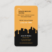 Schilderbedrijf zwart | Goud Visitekaartje (Voorkant)